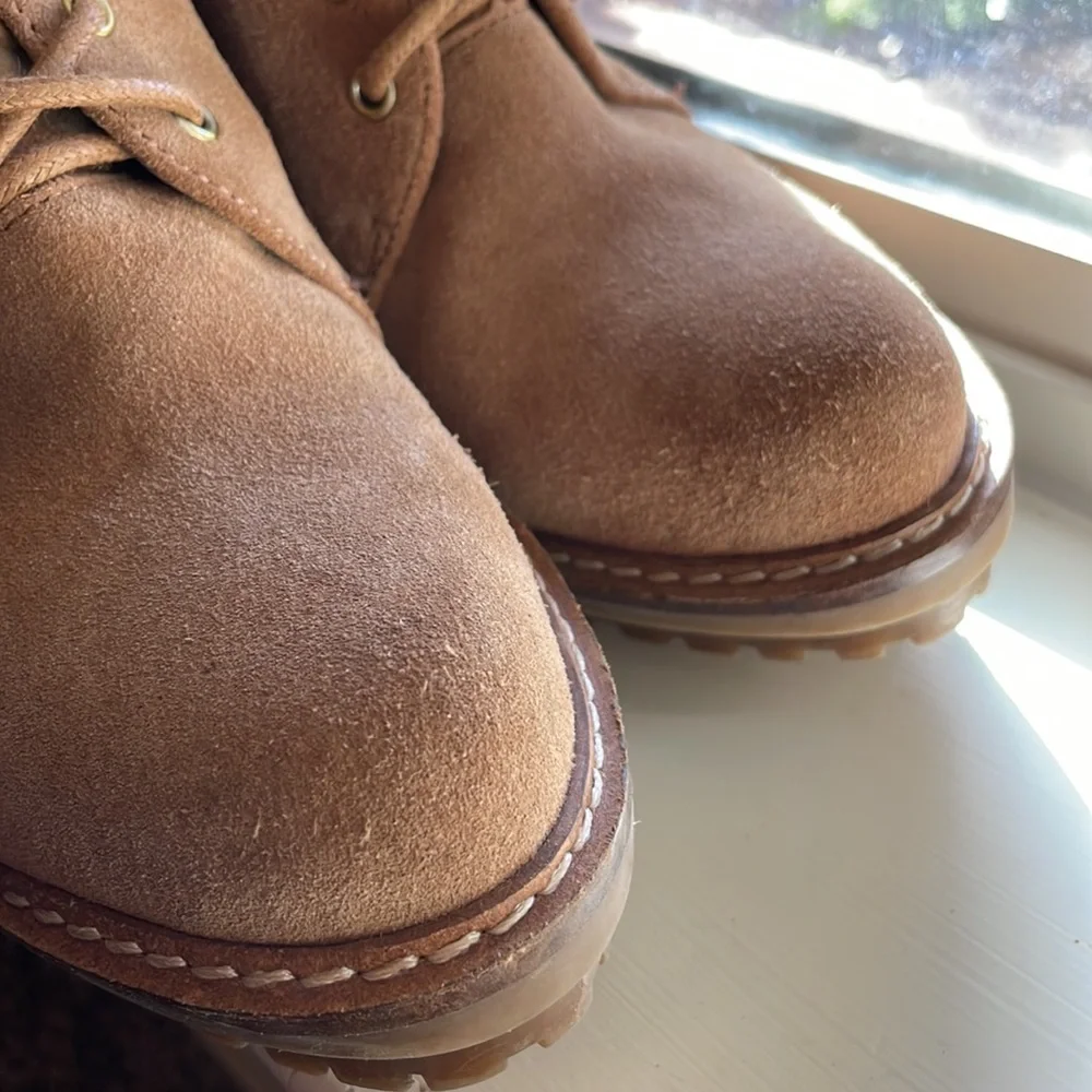 BCBGeneration Tan Suede Ankle Booties - Picture 3 of 8